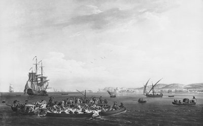 「ラマドラグ」またはマグロ釣り、バンドール湾の眺め、1755 作： Claude Joseph Vernet
